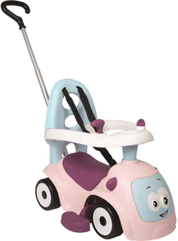 Машина для катання малюка Smoby Toys Маестро 3 в 1 зі звуковими ефектами рожева (720305)