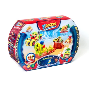 Игровой набор T-Racers Прыжок Орла с машинкой-конструктором и пускателем