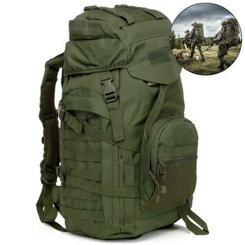 Рюкзак тактический Storm Cargo Олива; 60л; 50х38х27см. MOLLE. Туристический рюкзак-баул.