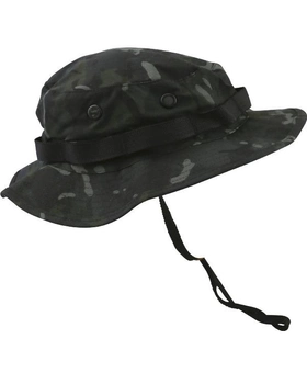 Панама тактична KOMBAT UK Boonie Hat US Style Jungle Hat M мультікам чорний (kb-bhussjh-btpbl)