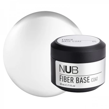 База для гель-лаку з волокнами NUB Fiber Base Coat Clear 30 мл