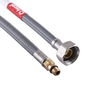 Шланг для смесителя TUCAI М8х1/2″ короткий штуцер 0,6 м антикоррозия TAQ MINI AСB 206428 (000015703)