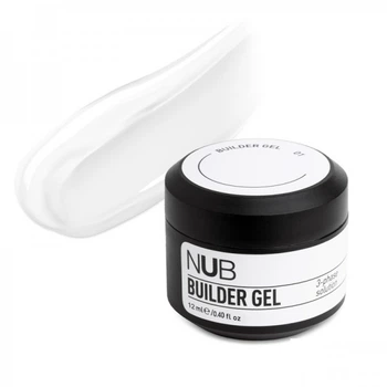 Гель для наращивания трехфазный густой NUB Builder Gel 01 12 мл (962002092301)