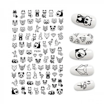 Наклейка для ногтей mART Nail Sticker F634 Животные (2100994274987)