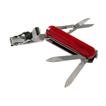 Ніж складаний, мультитул Victorinox Nailclip (65мм, 8 функцій), червоний проз. 0.6463T