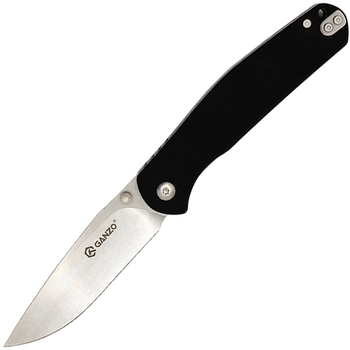Нож складной Ganzo G6804 (длина: 200мм, лезвие: 89мм), черный
