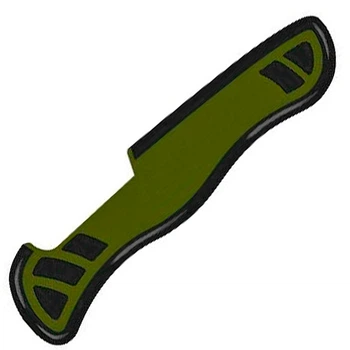 Накладка на ручку ножа Victorinox (111мм), задня, зелена-чорна C8334.C2
