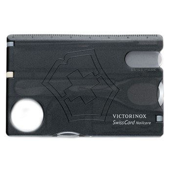 Набор Victorinox Swisscard Nailcare (82x54x4мм, 13 функций) черный прозрачный 0.7240.T3