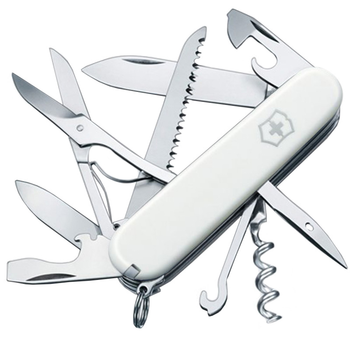 Нож складной, мультитул Victorinox Huntsman (91мм,15 функций), белый 1.3713.7