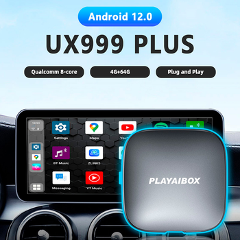 Автомобільний CarPlay Mini Box UX-999 Plus / 64 ГБ / Android 12