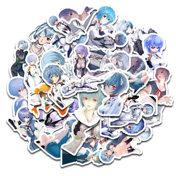 Стикерпак Набор наклеек GeekLand Евангелион Evangelion Аянами Рей Ayanami Rei 45 штук SP AR 01