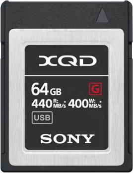 Карта памяти Sony XQD 64GB G Series R440MB/s W400MB/s (QDG64F.SYM)
