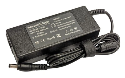 Блок питания для монитора и телевизора 72W 12V 6A 5.5x2.5 mm CHD-1260 High Copy