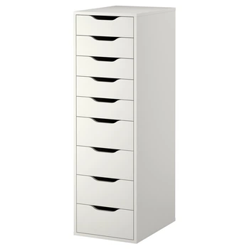 Комод ALEX на 9 ящиков IKEA 904.861.39 белый
