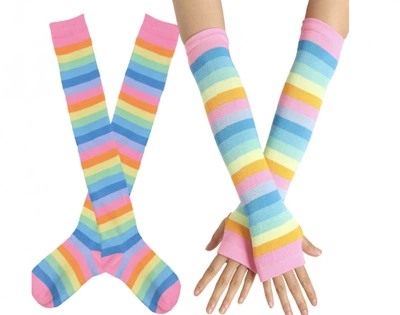 Гетри Руки+Ноги Home Socks 35-40 Райдужні Рожеві