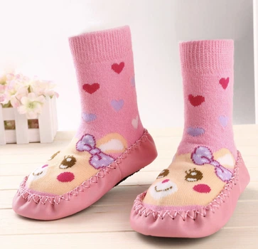 Шкарпетки-чешки махрові що не ковзають Home Socks 16 см Заєць