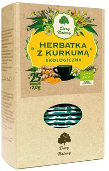Чай із куркумою Dary Natury Herbatka z Kurkumą 25 x 2 g (DN877)