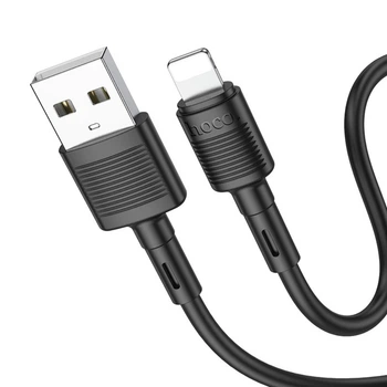 Кабель Hoco X83 USB to Lightning 1m черный