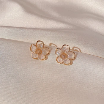 Сережки Elegant Simple Flower Earrings (18001)