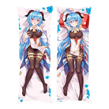 Подушка обнимашка дакимакура Гань Юй Genshin Impact 120x40см (21237)