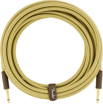 Кабель інструментальний FENDER CABLE DELUXE SERIES 18.6' ANGLED TWEED (228442)