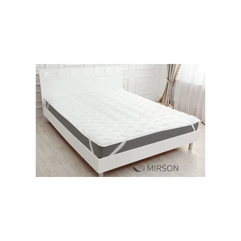 Наматрацник MirSon Eco Light №1712 EcoSilk Air-Soft звичайний на резинці по кутах White 180x200 см (2200002888349)