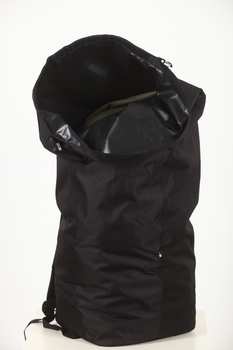 Тактический баул-рюкзак 65 литров Черный Oxford 600 D MELGO влагозащитный вещевой мешок
