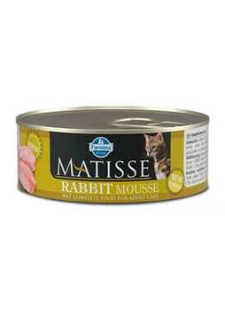 Упаковка вологого корму Farmina Matisse Rabbit MOUSSE для котів із кроликом 85 г x 12 шт