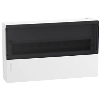 Щит навесной Schneider Electric Resi9 Mini Pragma 18 модулей с дымчатой дверью (MIP12118S)