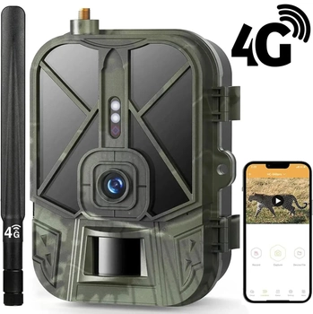 Фотоловушка 4G камера для охоты c аккумулятором 10 000 мАч Suntek HC-940Pro, передача 4К видео на смартфон (100968)