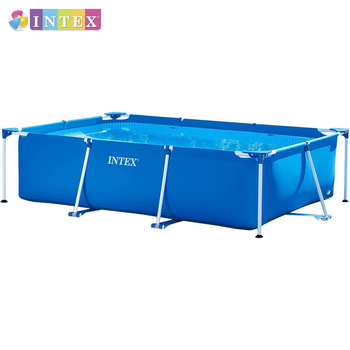 Прямоугольный каркасный бассейн Intex 28272 NP. Размером 300x200x75см, объём 3834л, от 6 лет