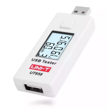 Тестер USB UNI-T UT658B, (струм, ємність, напруга) з кабелем