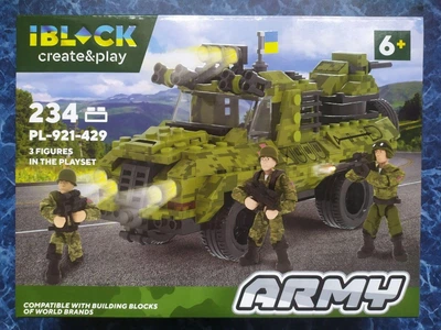 Конструктор IBLOCK Army Боевая разведывательно-дозорная бронированная машина 234 дет. (PL-921-429)