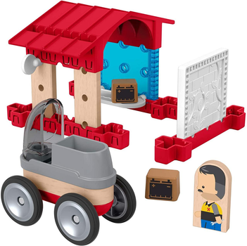 Дерев'яний конструктор Fisher-Price Wonder Makers Garage Гараж (GLM42) (B07RHCWFMC)