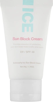 Сонцезахисний крем для обличчя - Estesophy Ice Sun Block Cream UV/SPF 38 50g (912927-24178)