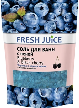 Соль для ванны дой-пак - Fresh Juice Blueberry & Black Cherry 500g (310463-19472)