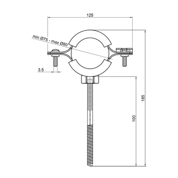 Хомут SD Plus 2" 1/2 SD10063