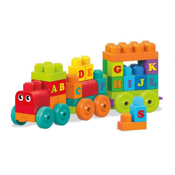 Klocki konstrukcyjne Mega Bloks Fisher-Price Pociąg edukacyjny ABC (DXH35)