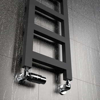 Дизайнерська рушникосушка Komex Inez 1210x250 чорна