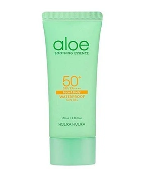 Holika Holika Aloe Waterproof Sun Gel SPF50+ PA+++ - водостойкий солнцезащитный гель, лицо и тело, 100 мл