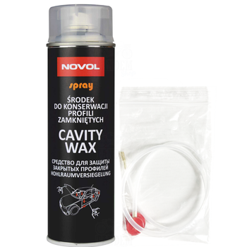 Засіб захисту прихованих порожнин (мовіль) | Novol Cavity Wax | Аерозоль 500 мл — Коричневий