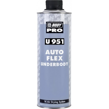 Антигравийное покрытие | BODY 951 Auto Flex | Под краскопульт 1 л — Черный