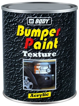 Краска для пластика структурная | BODY Bumper Paint Texture | Банка 1 л — Черный