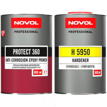 Грунт епоксидний | Novol Protect 360 | Комплект 1,6 л — Сірий