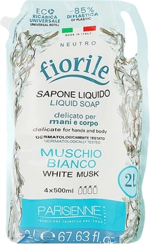 Жидкое мыло "Белый мускус" - Parisienne Italia Fiorile White Musk Liquid Soap (дой-пак) 2000ml (2000ml) (961276-1222220-2)