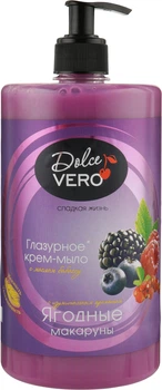 Крем-мыло с дозатором "Ягодные макаруны" - Aqua Cosmetics Dolce Vero 1000ml (500ml, 1000ml) (932989-1187049-2)