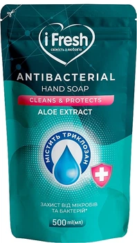 Жидкое крем-мыло с экстрактом алоэ, антибактериальное - IFresh Antibacterial Hand Soap Aloe Extract (дой-пак) 500ml (500ml) (958951-1219564-2)