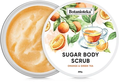 Сахарный скраб для тела "Апельсин и зеленый чай" - Botanioteka Sugar Body Scrub Orange & Green Tea 250g (250g) (943420-1200347-2)