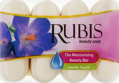Мыло "Нежное прикосновение" в экоупаковке - Rubis Care Gentle Touch The Moisturising Beauty Bar 4x50g (4x50g) (963457-1224828-2)