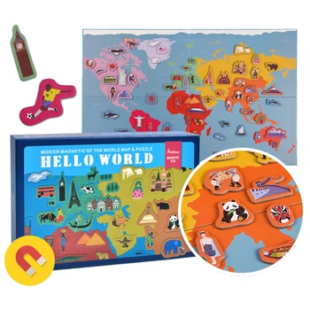 Магнітна книга "Мапа світу" MiDeer Toys MD1018